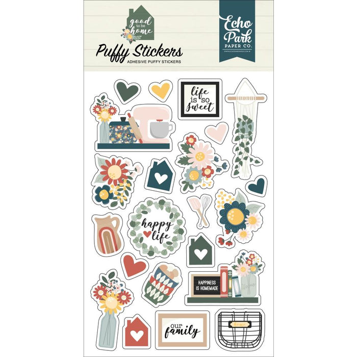 Echo Park Good To Be Home - Puffy Stickers