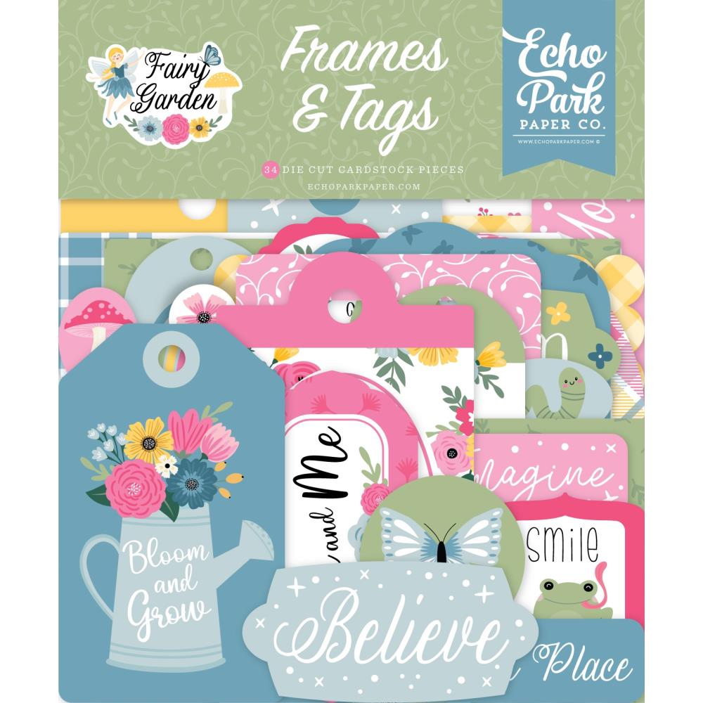 Echo Park Fairy Garden - Ephemera Frames & Tags