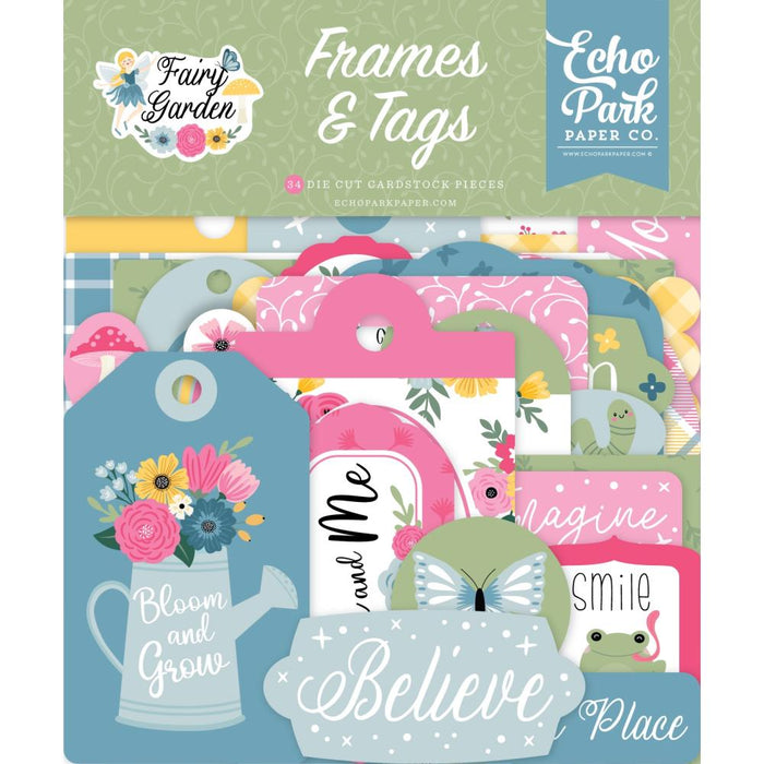 Echo Park Fairy Garden - Ephemera Frames & Tags