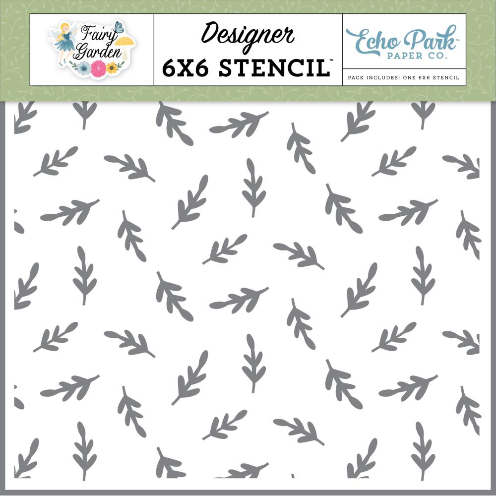 Echo Park Fairy Garden - Fairy Garden Greenery Stencil