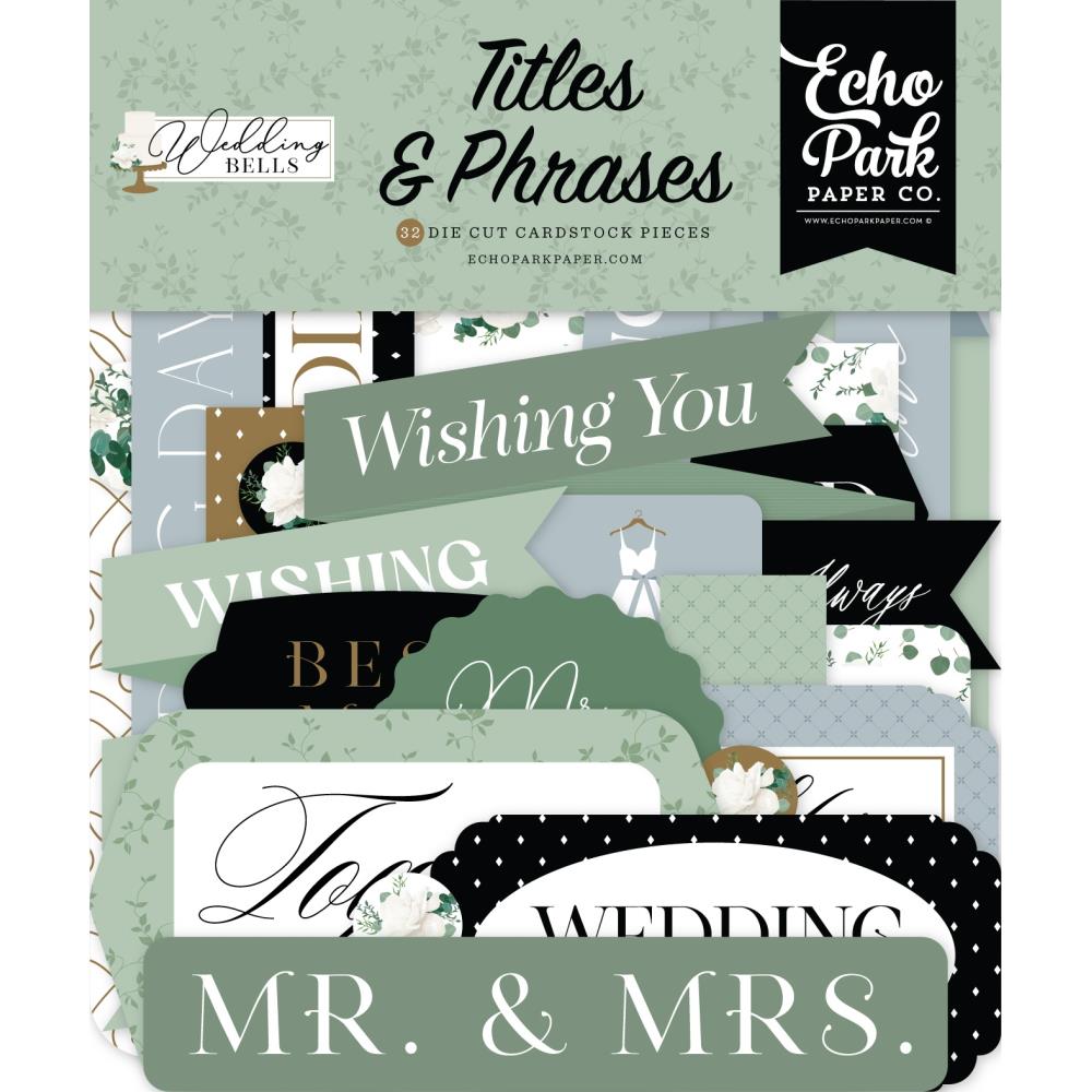 Echo Park Wedding Bells - Ephemera Titles & Phrases