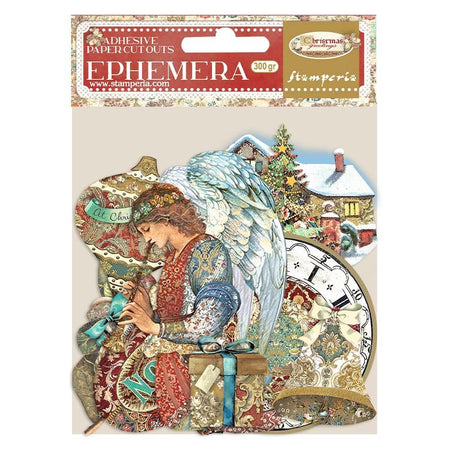 Stamperia Christmas Greetings - Adhesive Paper Ephemera