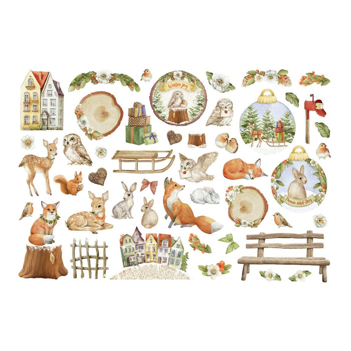 Stamperia Winter Valley - Adhesive Paper Ephemera