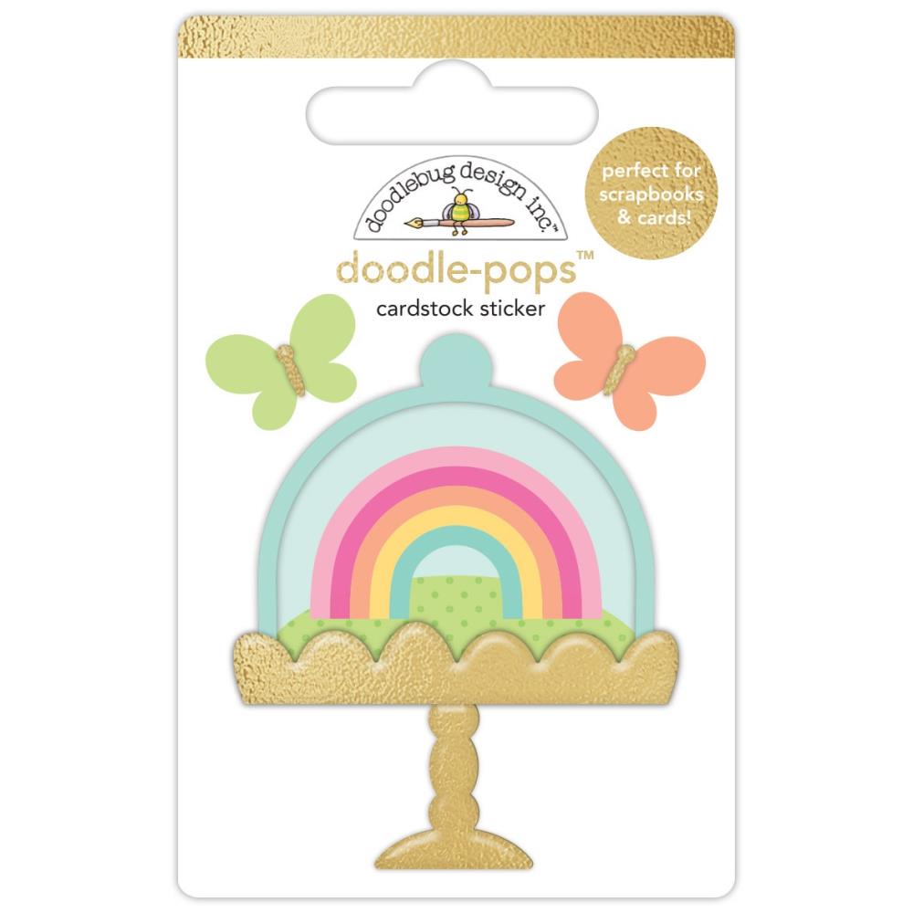 Doodlebug Design Hello Again - A Bit Of Happiness Doodle-Pops 3D Sticker