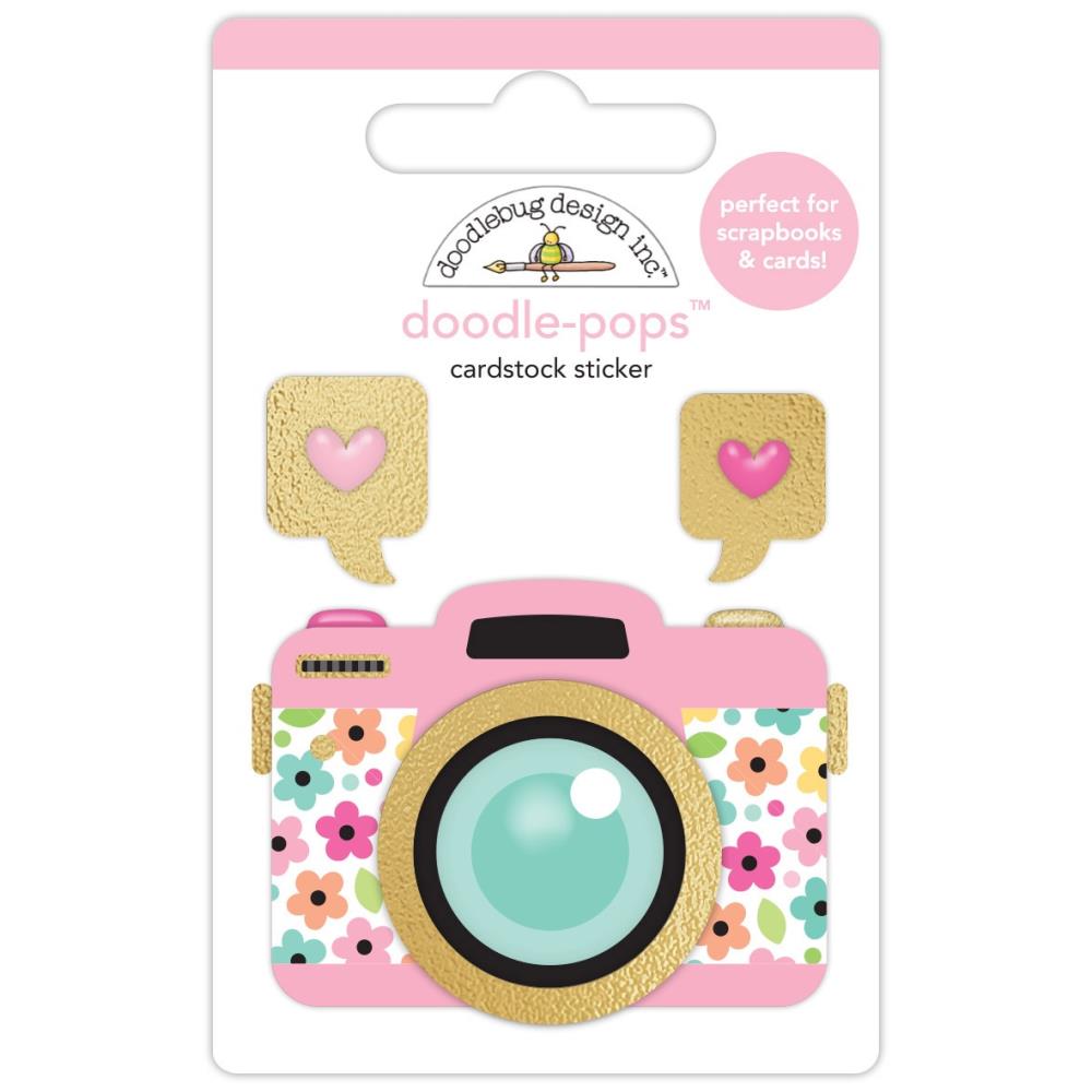 Doodlebug Design Hello Again - Pretty Picture Doodle-Pops 3D Sticker