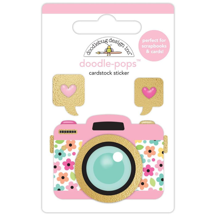Doodlebug Design Hello Again - Pretty Picture Doodle-Pops 3D Sticker