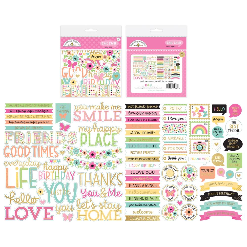 Doodlebug Design Hello Again - Chit Chat