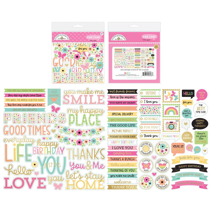Doodlebug Design Hello Again - Chit Chat