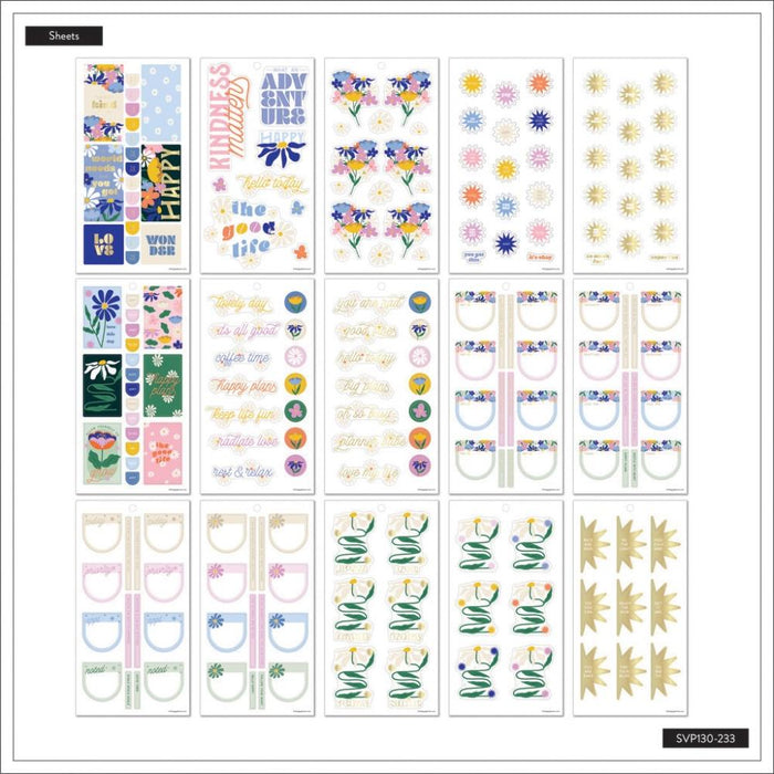 Me & My Big Ideas Happy Planner Sticker Value Pack - Fun Fleurs Classic