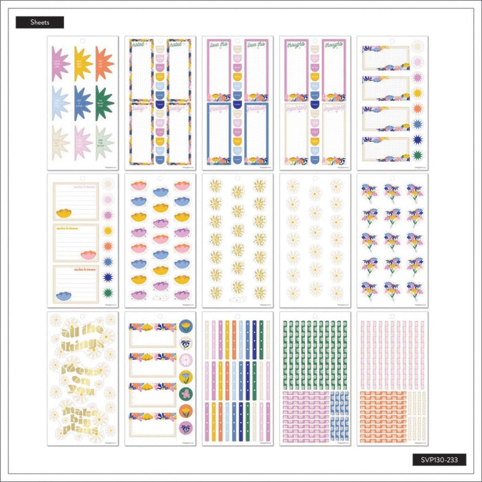 Me & My Big Ideas Happy Planner Sticker Value Pack - Fun Fleurs Classic