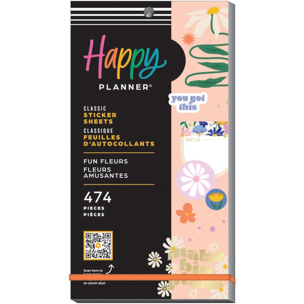 Me & My Big Ideas Happy Planner Sticker Value Pack - Fun Fleurs Classic