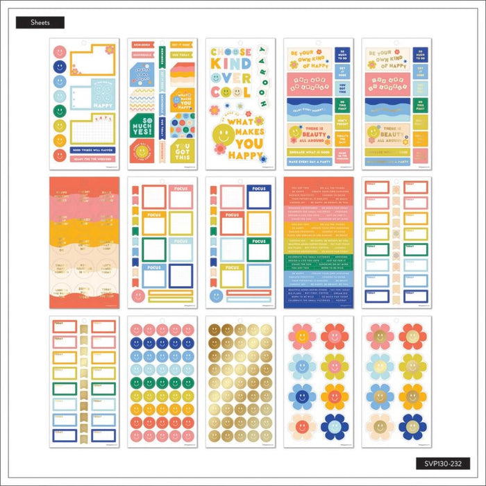 Me & My Big Ideas Happy Planner Sticker Value Pack - Super Happy Classic