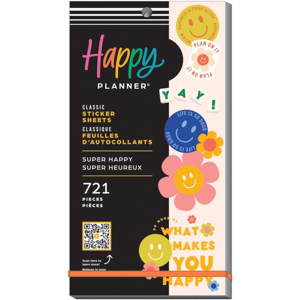 Me & My Big Ideas Happy Planner Sticker Value Pack - Super Happy Classic