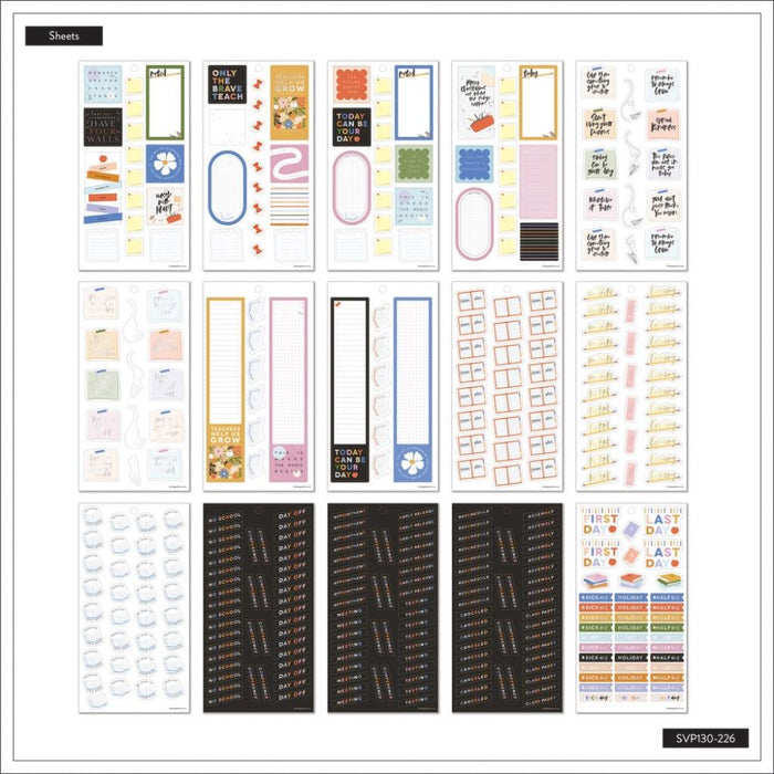 Me & My Big Ideas Happy Planner Sticker Value Pack - Teacher Notes Classic