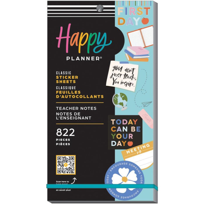 Me & My Big Ideas Happy Planner Sticker Value Pack - Teacher Notes Classic