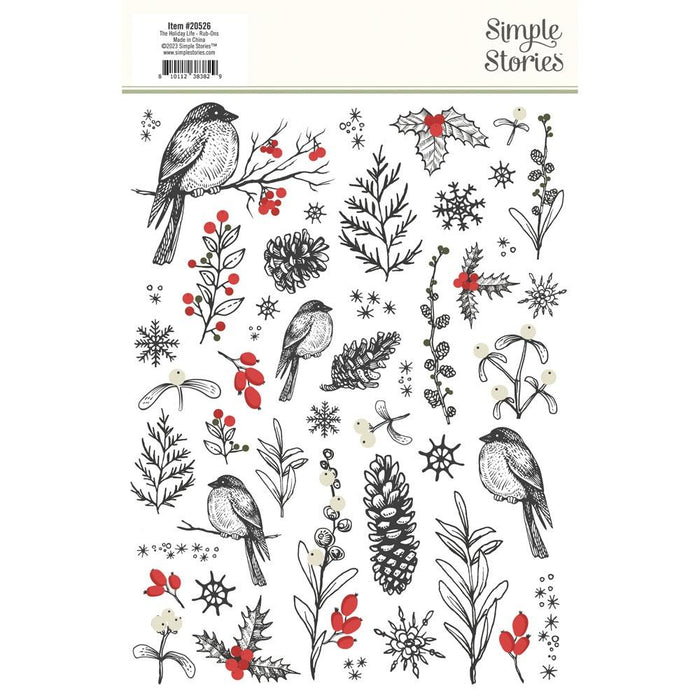 Simple Stories The Holiday Life - Rub-Ons