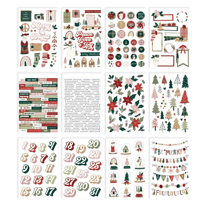 Simple Stories Boho Christmas - Sticker Book
