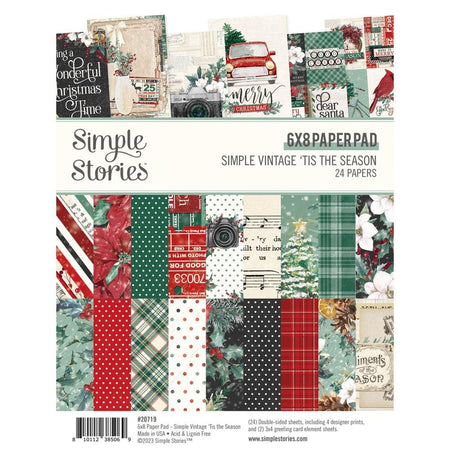 Simple Stories Simple Vintage 'Tis The Season - 6x8 Paper Pad