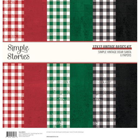 Simple Stories Simple Vintage Dear Santa - 12x12 Basics Kit