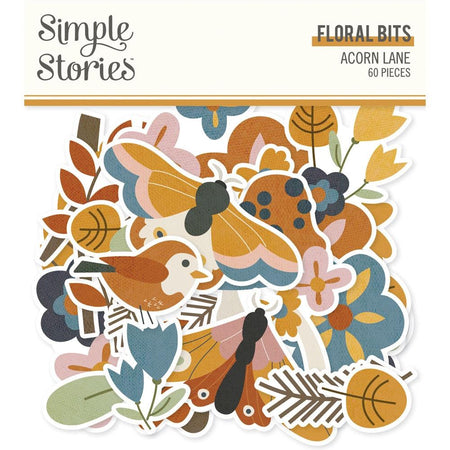Simple Stories Acorn Lane - Floral Bits & Pieces