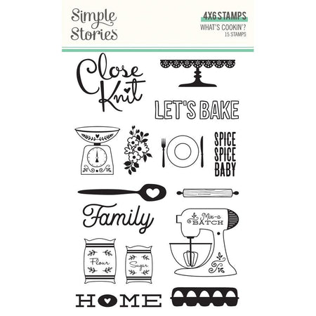 Simple Stories What's Cookin' - Clear Stamps