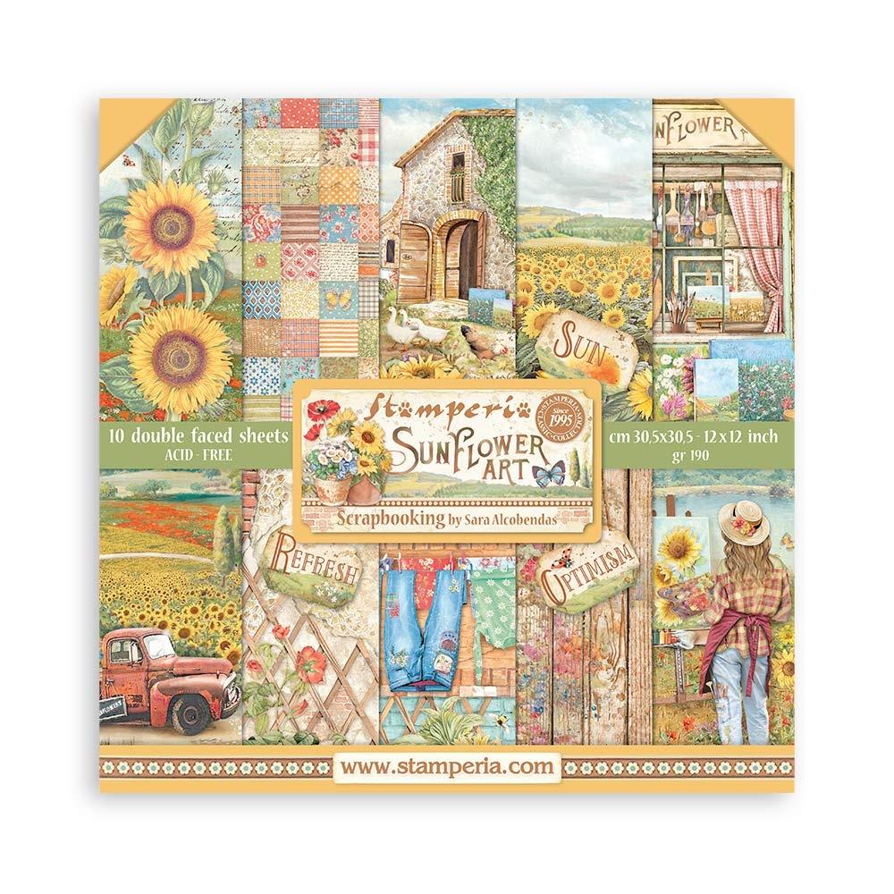 Stamperia Sunflower Art - 12x12 Paper Pack