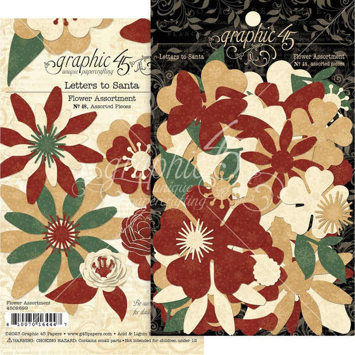 Graphic 45 Letters To Santa - Flower Assortment