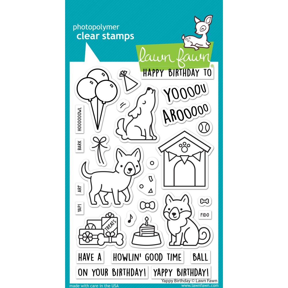 Lawn Fawn Clear Stamps - Yappy Birthday