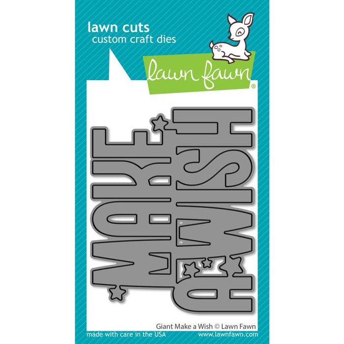 Lawn Fawn Craft Die - Giant Make A Wish
