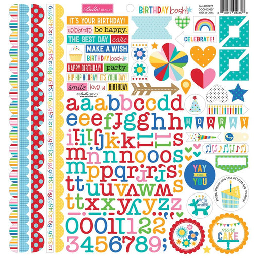 Bella Blvd Birthday Bash - Doohickey Cardstock Stickers