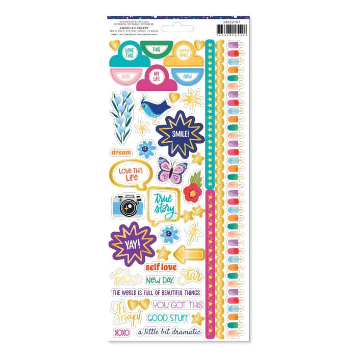 American Crafts Shimelle Main Character Energy - Cardstock Stickers