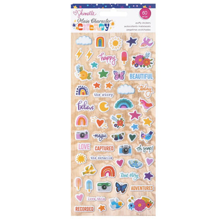 American Crafts Shimelle Main Character Energy - Mini Puffy Stickers