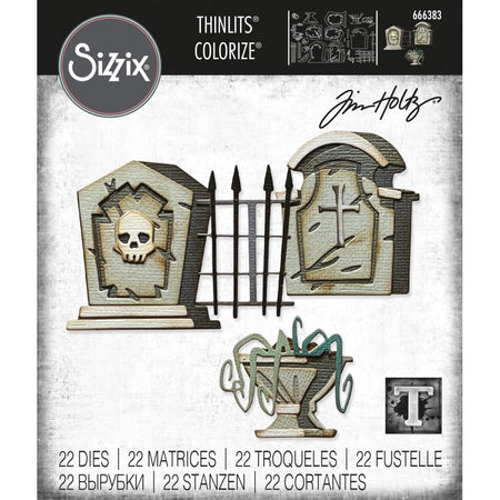 Sizzix Tim Holtz Thinlits Die - Graveyard Colorize