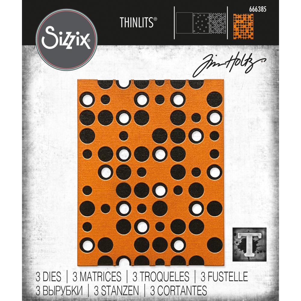Sizzix Tim Holtz Thinlits Die - Layered Dots