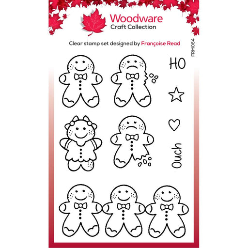 Woodware Clear Magic Stamp - Tiny Gingerbread Men