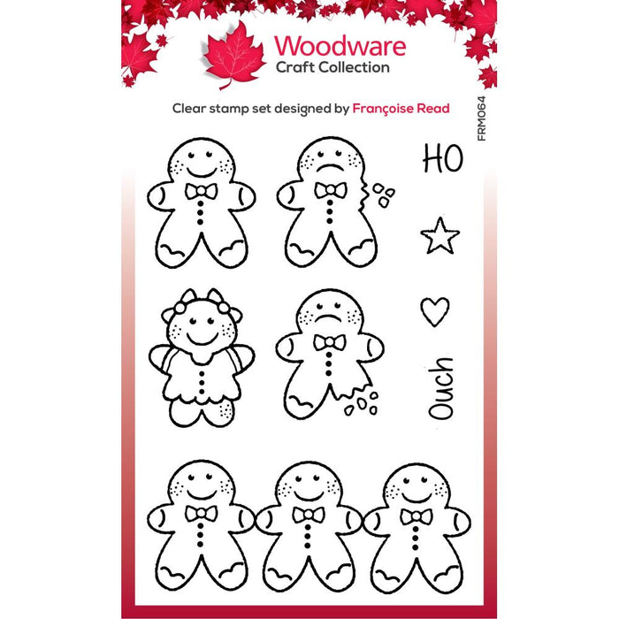 Woodware Clear Magic Stamp - Tiny Gingerbread Men