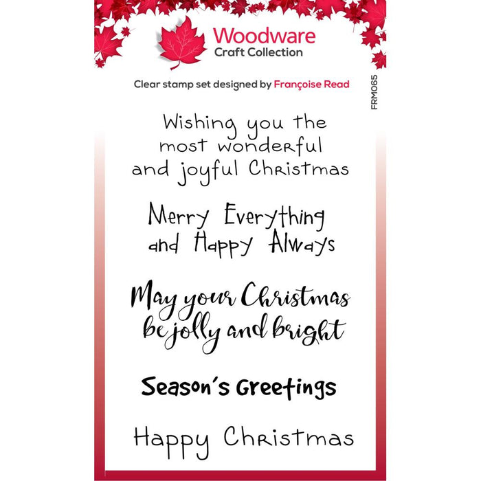 Woodware Clear Magic Stamp - Christmas Extras