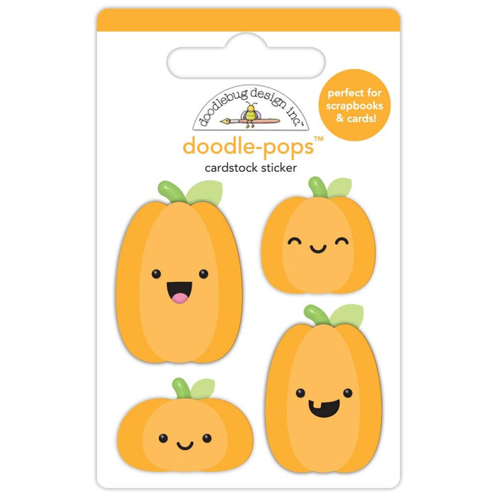 Doodlebug Design Sweet & Spooky - Pumpkin Pals Doodle-Pops 3D Sticker