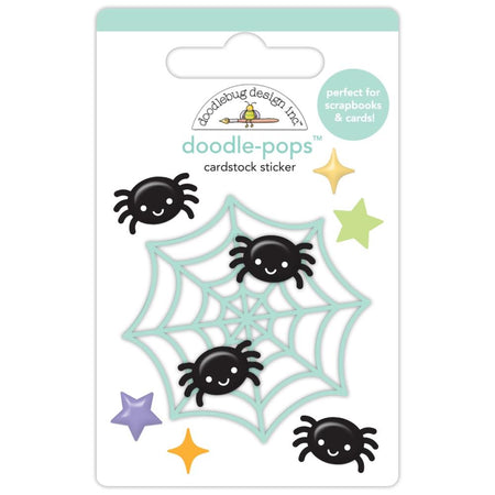 Doodlebug Design Sweet & Spooky - Spiderlings Doodle-Pops 3D Sticker