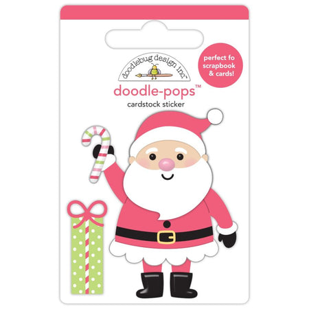 Doodlebug Design Gingerbread Kisses - Hello Santa Doodle-Pops 3D Sticker
