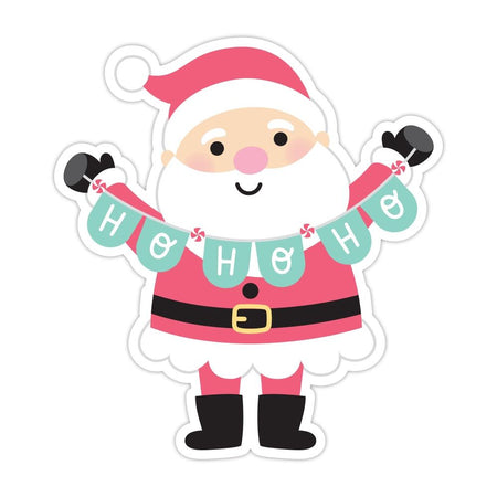 Doodlebug Design Gingerbread Kisses - Santa Cardstock Sticker Doodle