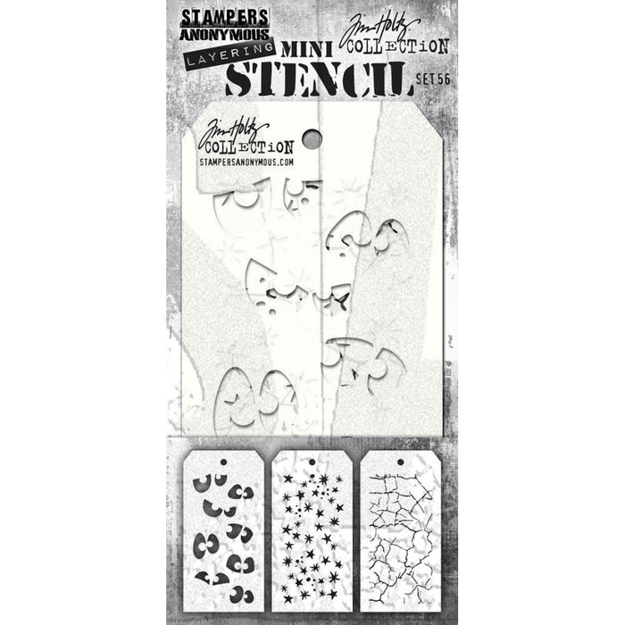 Tim Holtz Mini Layering Stencil - Set 56