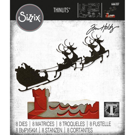 Sizzix Tim Holtz Thinlits Die - Reindeer Sleigh