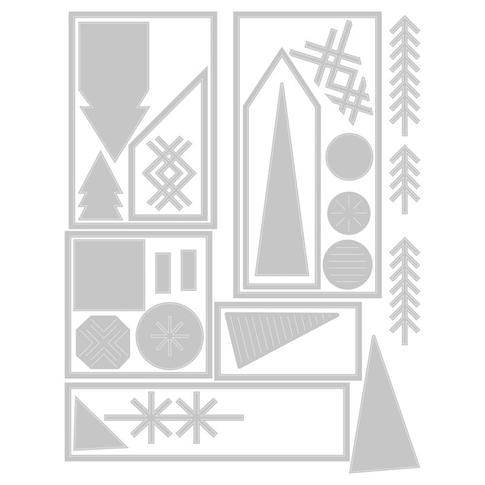 Sizzix Tim Holtz Thinlits Die - Holiday Blocks