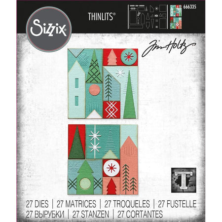 Sizzix Tim Holtz Thinlits Die - Holiday Blocks