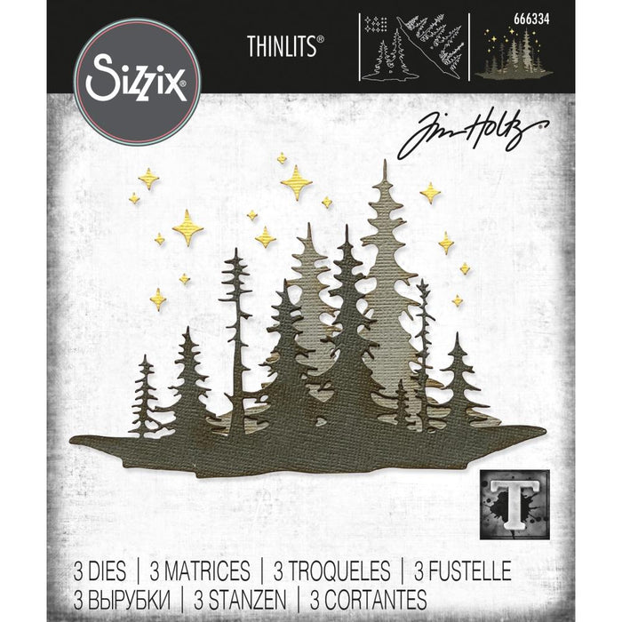 Sizzix Tim Holtz Thinlits Die - Forest Shadows