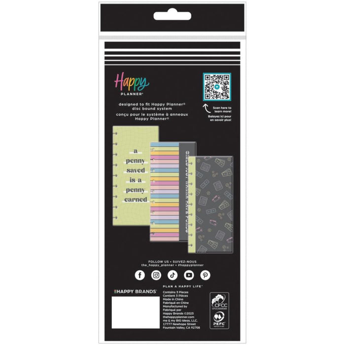 Me & My Big Ideas Happy Planner - Bright Budget 3 Envelope Pack