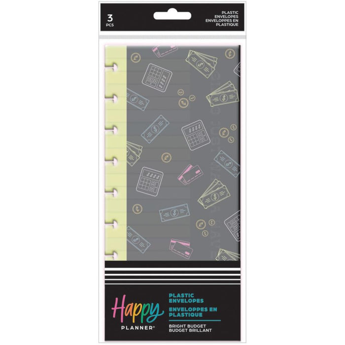 Me & My Big Ideas Happy Planner - Bright Budget 3 Envelope Pack