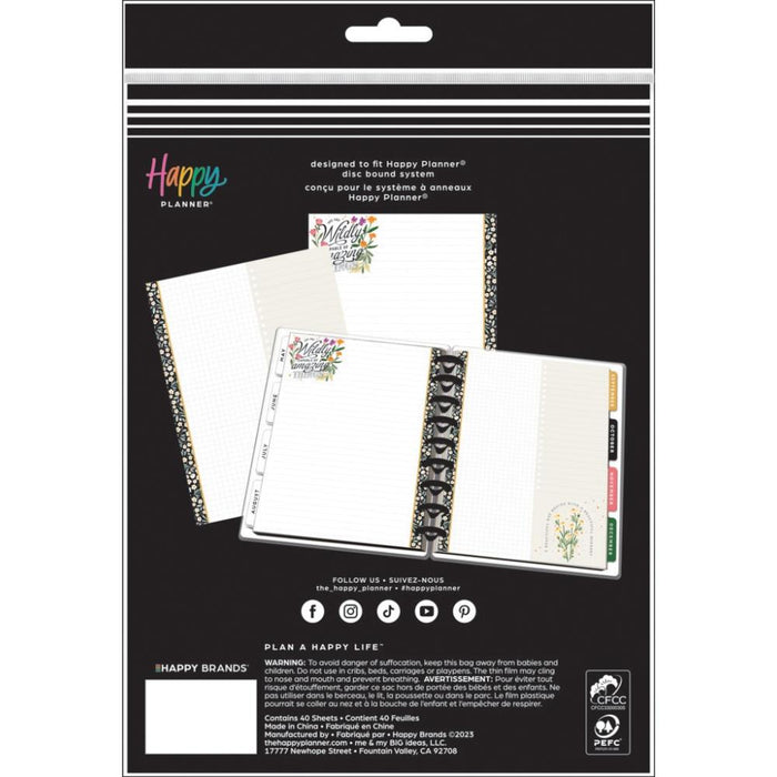 Me & My Big Ideas Happy Planner - Moody Blooms Classic Fill Paper