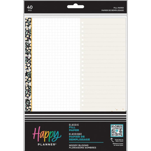 Me & My Big Ideas Happy Planner - Moody Blooms Classic Fill Paper